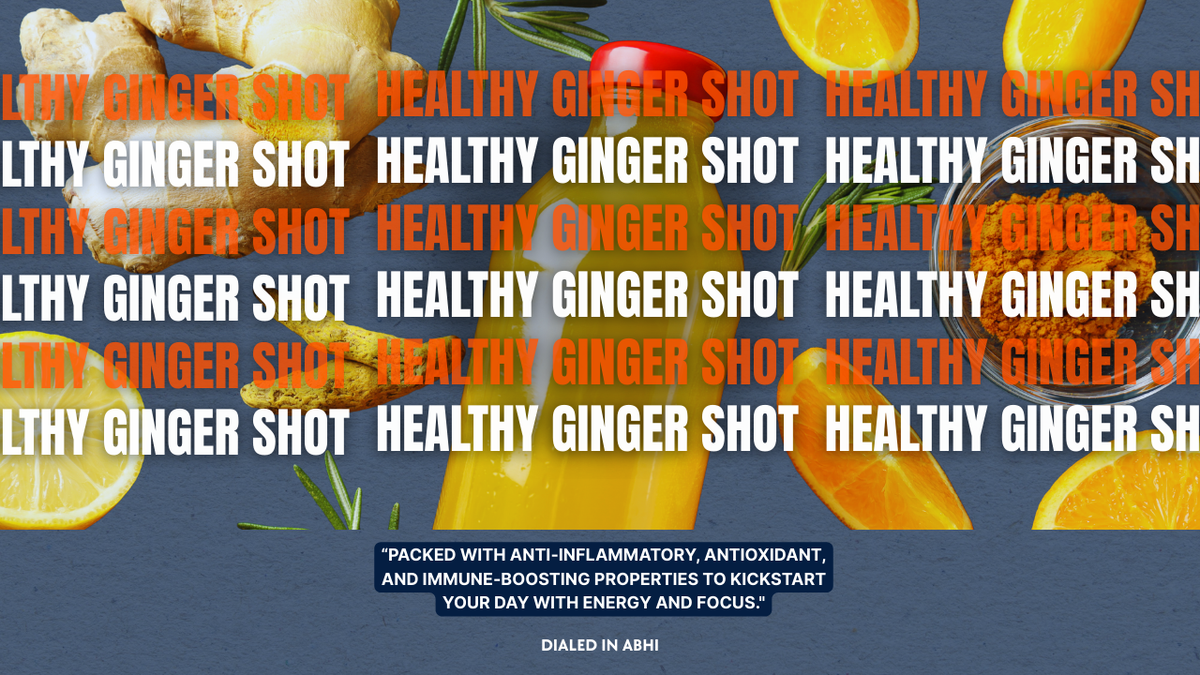 Healthy Ginger Shot Recipe